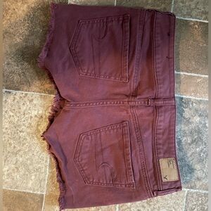 Vintage burgundy American eagle shorts